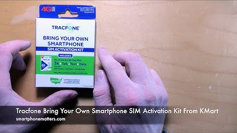 Tracfone Bring Your Own Smartphone SIM Activation Kit From KMart