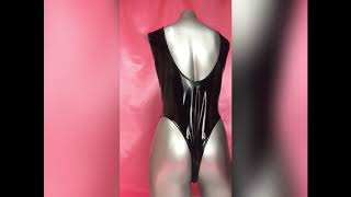 komanakomi レザー 風 穴あき SM コスプレ レオタード レースクイーン