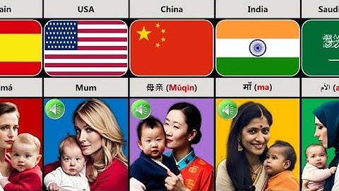 Children Call their Mother From Different Countries | genuine data
