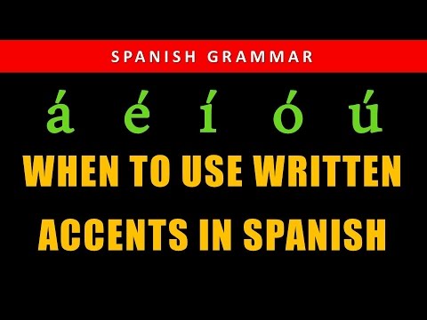 Video: Heeft palabras een accent?