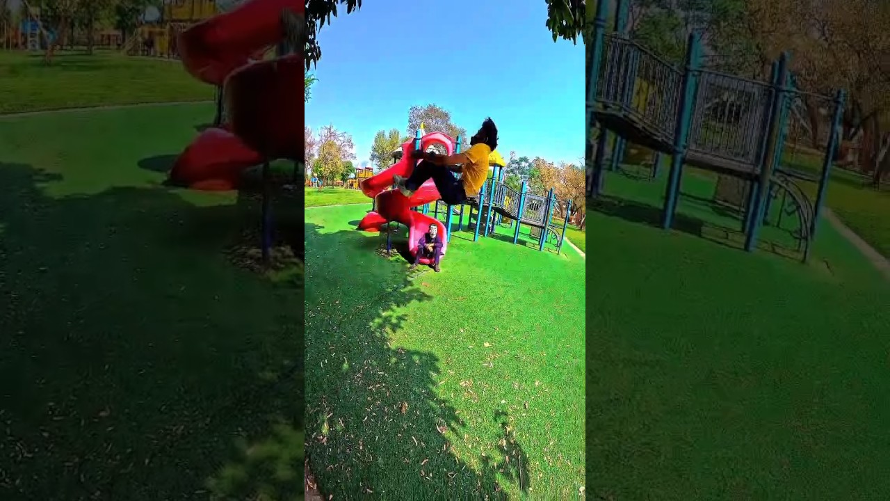 Bella ciao playground parkour flips POV