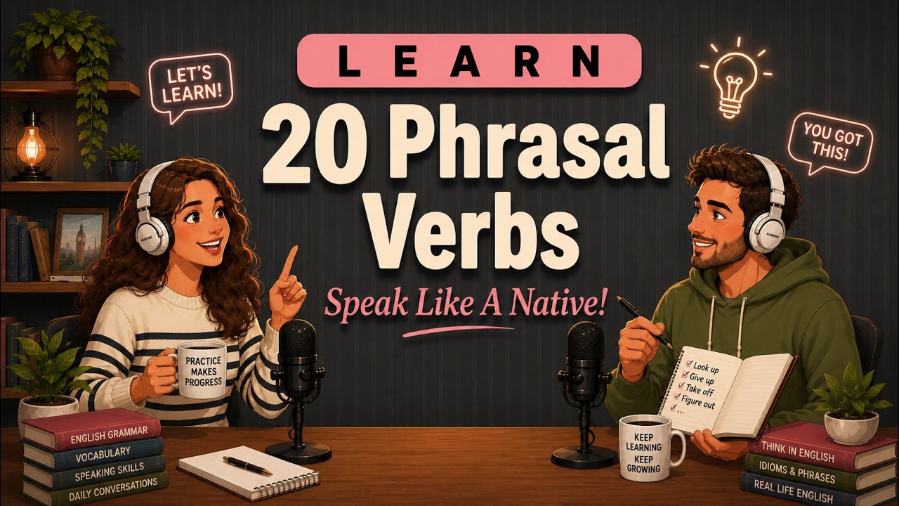 Learn These 20 Phrasal Verbs To Speak English Naturally! | English ...