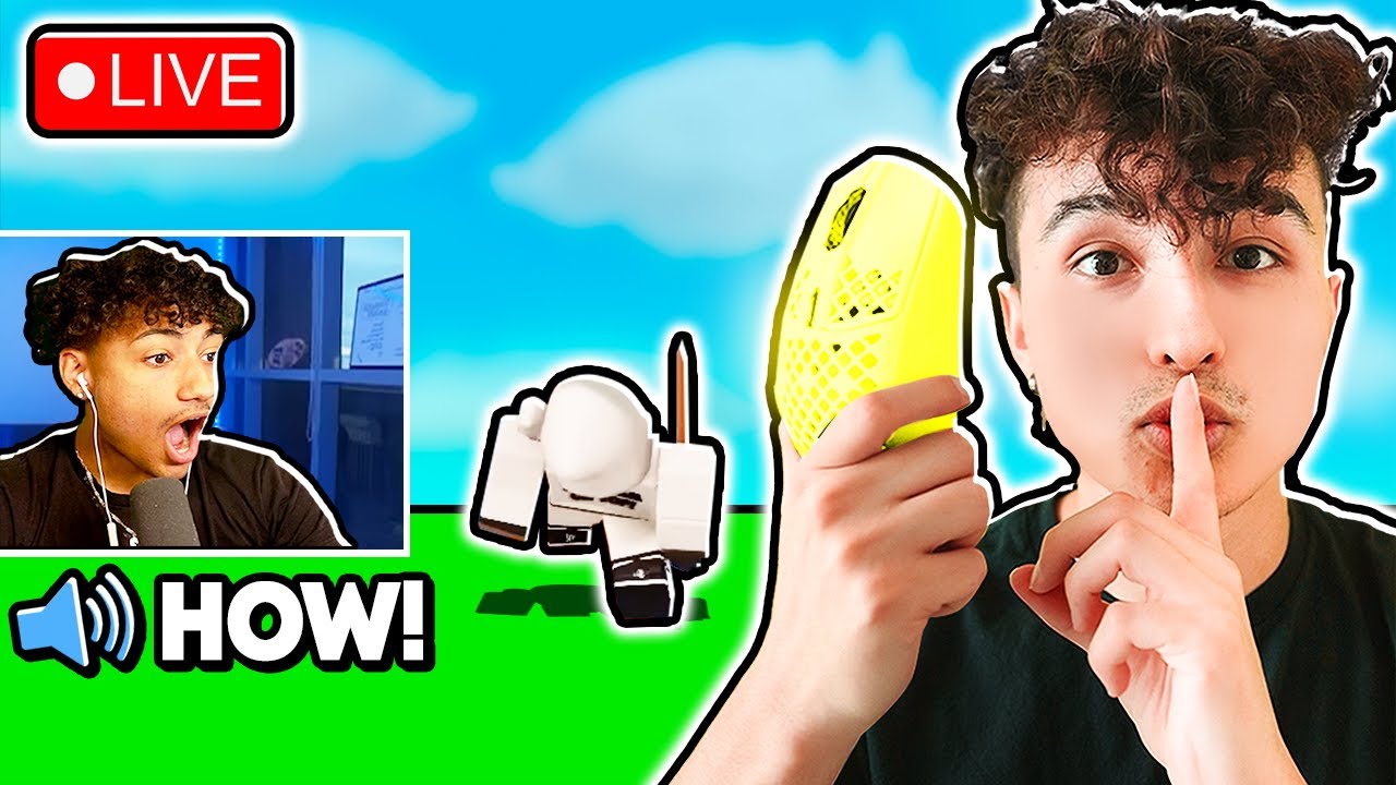 I Pranked Foltyn With a WIRELESS MOUSE In Roblox BedWars!