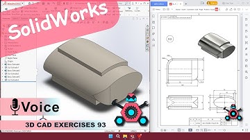 SolidWorks | 3D CAD EXERCISES 93 | StudyCadCam | Solution Tutorial |