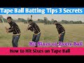 How to hit sixes in tape ball cricket tape ball batting tips hit sixes