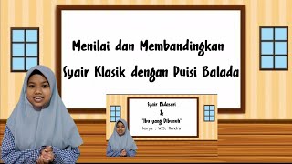 Menilai dan Membandingkan Puisi Balada dengan Syair Klasik || Apresiasi Puisi 9