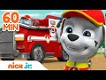 PAW Patrol Marshall Fire Truck Rescues! 🚒 | 1 Hour Compilation | Nick Jr.