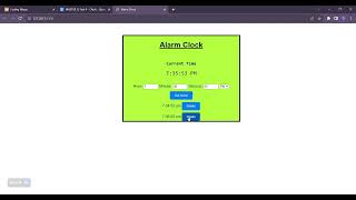 How to make a simple Alarm Clock using HTML,CSS and JavaScript.