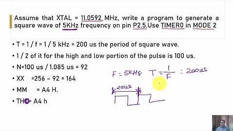 MODE 2 operation for TIMER in 8051 Microcontroller