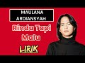 Maulana Ardiansyah - Rindu Tapi Malu LIRIK