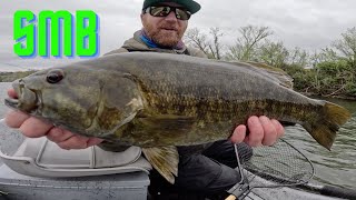 HUGE SMALLMOUTH Bass - fly fishing 