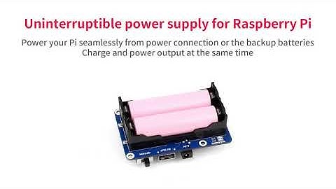 Waveshare UPS HAT-- A UPS module for Raspberry Pi.