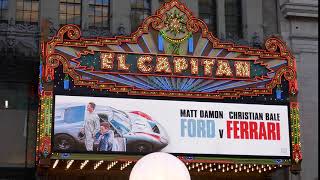 Ford v ferrari premiere hollywood california usa 11-4-2019 matt damon
christian bale