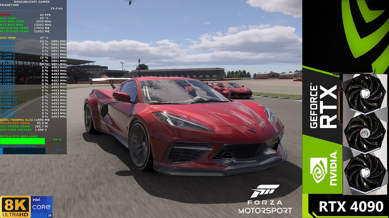 Forza MotorSport (2023) Ultra Ray Tracing DLSS 8K | RTX 4090 | i9