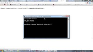 Making a .bat file run using PHP