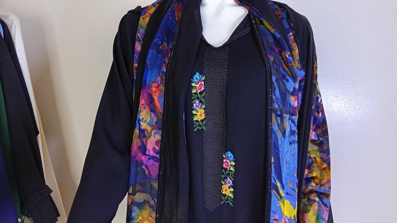 استعراض جلابة من بعدما كملت طرز بوانتي كروا طلعت روعة 👌