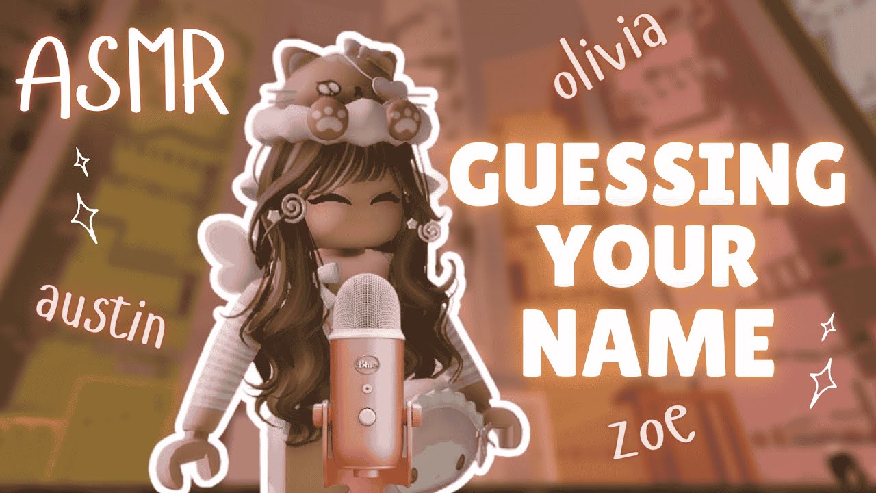 ⋆｡‧˚ʚ🍒ROBLOX ASMR  guessing your names જ⁀➴ whispering