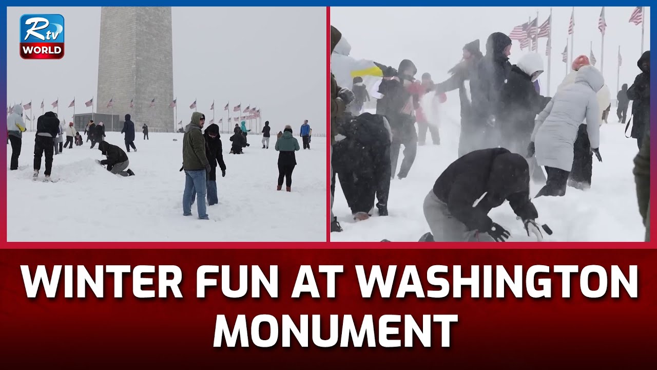 Snowstorm Turns Into Winter Playground | Washington DC | Snow Storm 2026 | Rtv World
