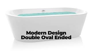 AKDY Freestanding Modern Acrylic Soaking Tub Model