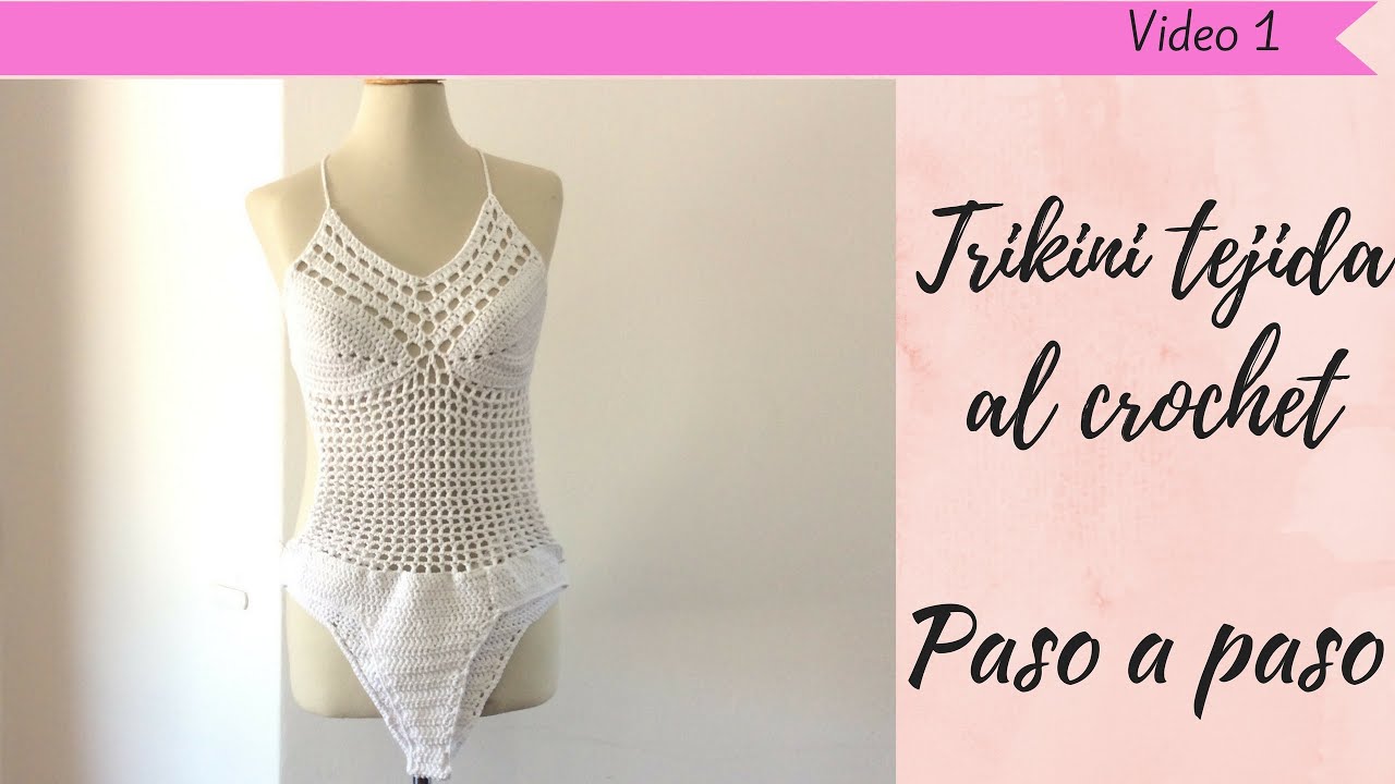 disparar femenino Destruir Tutorial Trikini crochet paso a paso 1/2- Tejidocirculos - YouTube