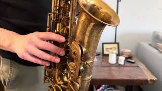 1937 25,xxx Selmer Balanced Action Alto Saxophone Demo, www.dcsax.com