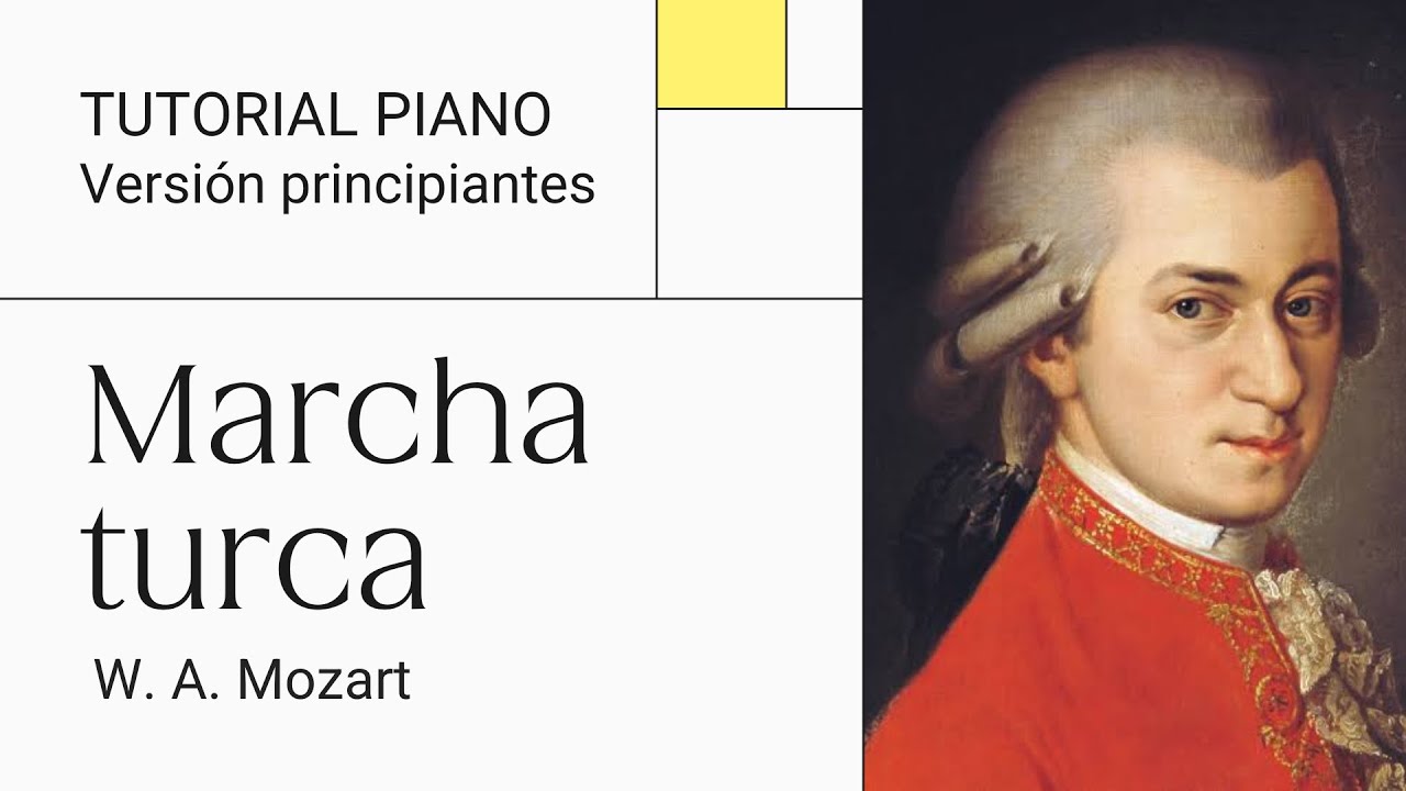 Tutorial MARCHA TURCA para Piano versión Fácil para principiantes. Nivel 2/5