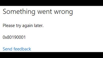 Fix Microsoft Store/Xbox App Sign In Error 0x80190001 Something Went Wrong On Windows PC
