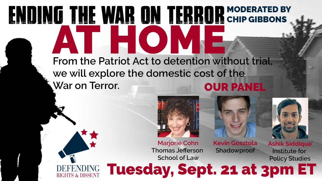 Ending the War on Terror At Home