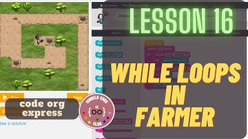 code org Express Course Lesson 16 While Loops in Farmer
