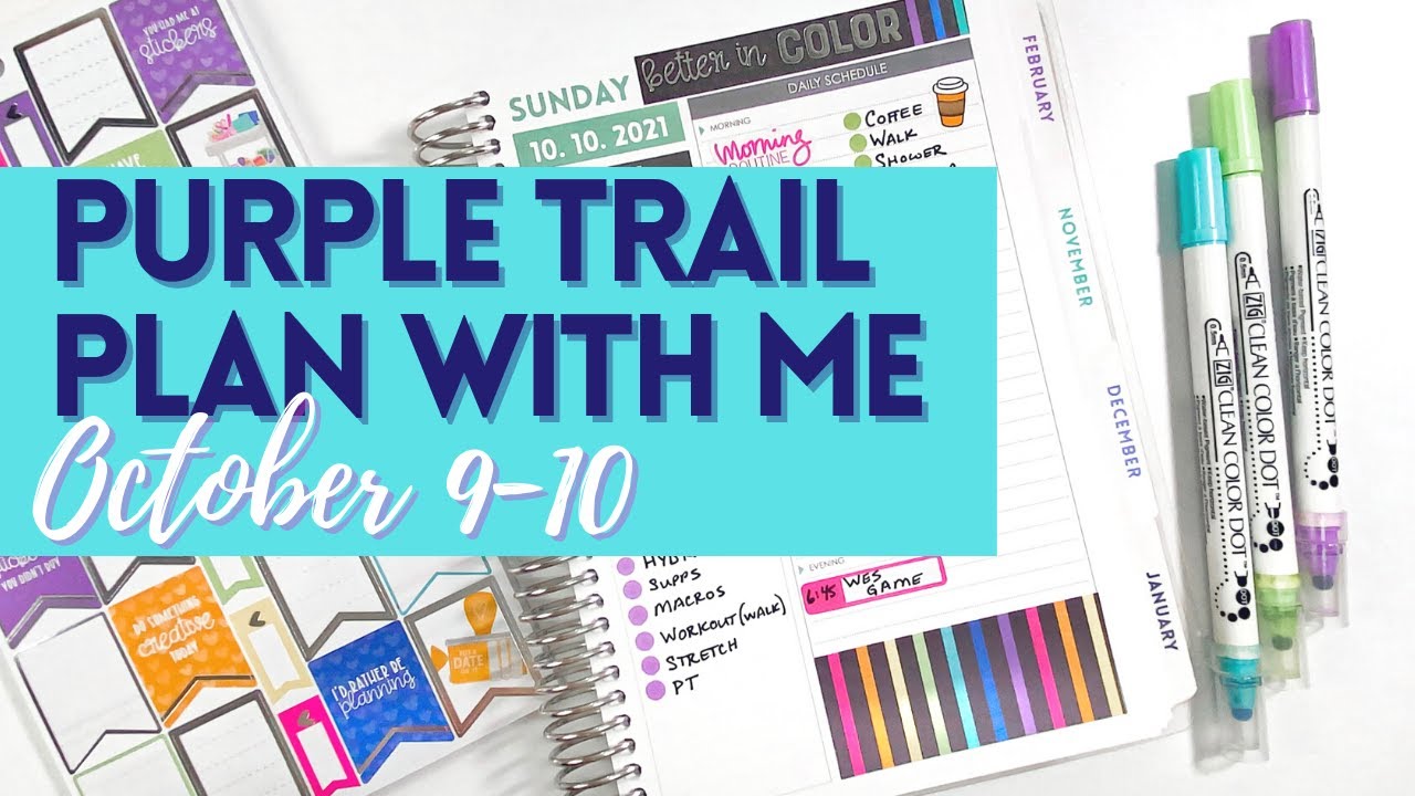 PLAN WITH ME - PURPLETRAIL DAILY - OCTOBER  1ST