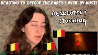 BELGIUM EUROVISION 2024 - REACTING TO ‘BEFORE THE PARTY’S OVER’ BY MUSTII (FIRST LISTEN)
