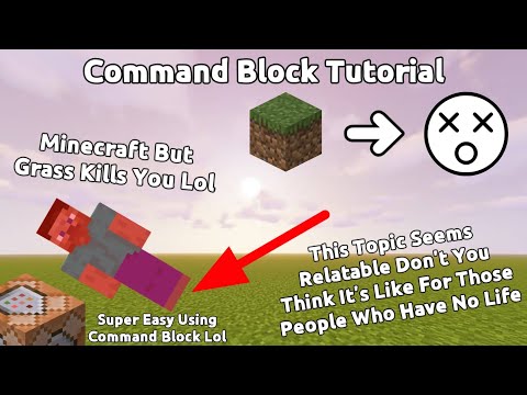 Minecraft But Grass Kills You Minecraft Command Block Tutorial