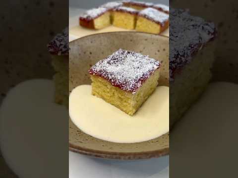 Old School Jam x Coconut Sponge Recipe Cake Pudding
