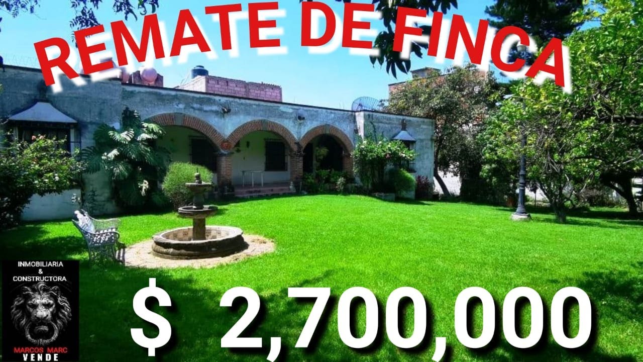 x  $ 2,700,000 REMATO FINCA ENTRADA DE CUAUTLA MORELOS