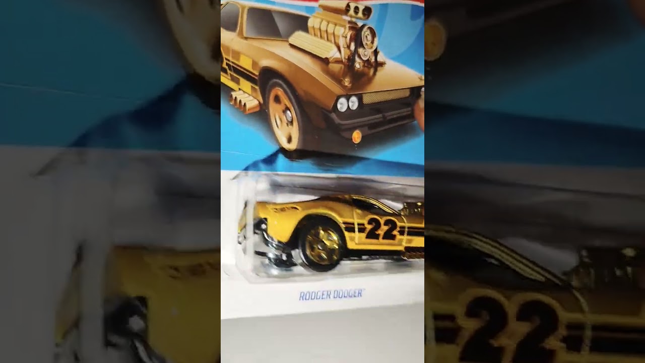 Hot Wheels Meijer's Exclusive Gold Limited Edition Rodger Dodger