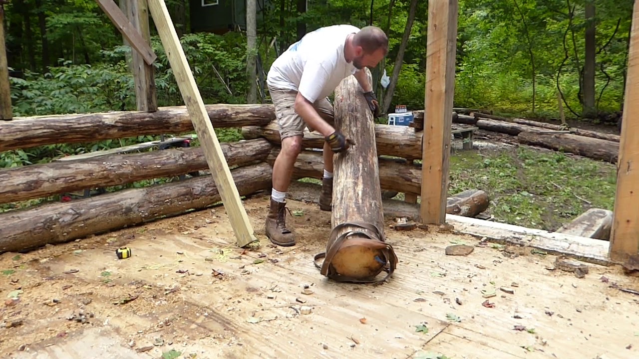 Building an off grid log cabin Ep. 14 - YouTube