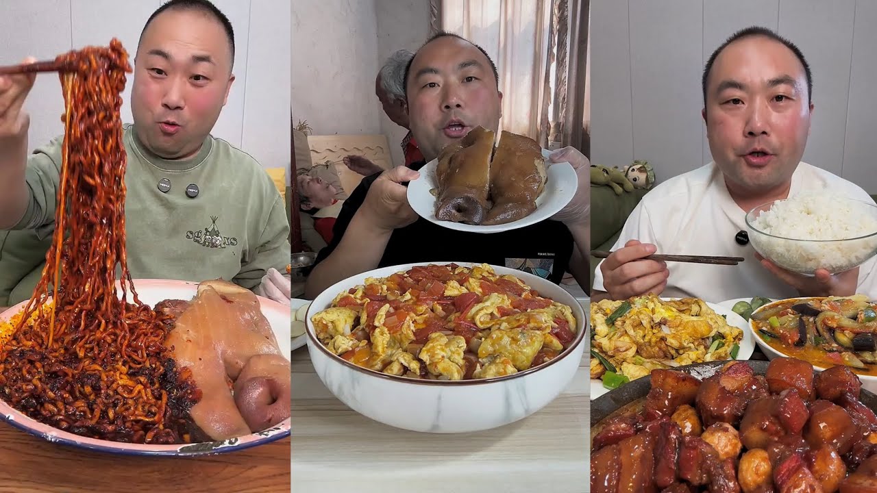 Mukbang #58 :Eat pig brain belly pork, Fried skewers 😋🤤.#belly #eatingsounds  #mukbang #food 