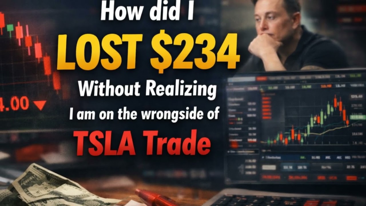 TESLA Trade 0-DTE OPTION - LOSS of $234.00