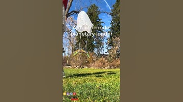 Slow motion drop test of Arduino model planetary lander