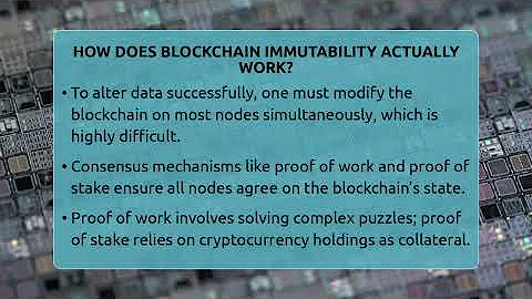 How Does Blockchain Immutability Actually Work? - Talking Tech Trends
