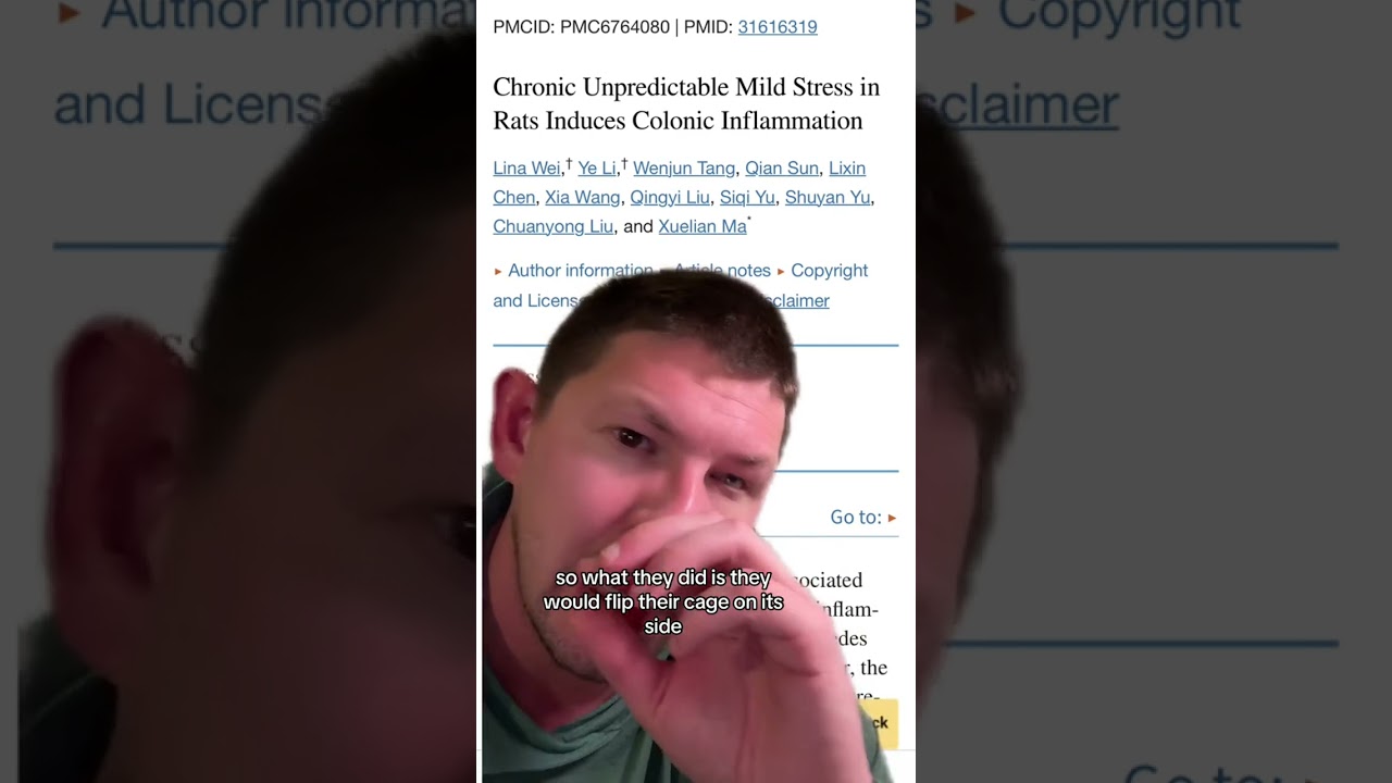 Proof stress causes colitis and makes it worse! 