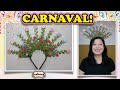 Tiara para carnaval | flores