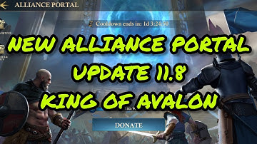 New Alliance Portal | New Portal Rules & Rewards | Update 11.8 | King of Avalon KOA | Sachin Mangla