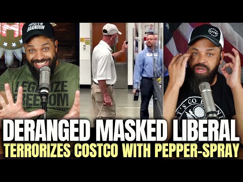 Deranged Masked Liberal Terrorizes Costco With Pepper Spray