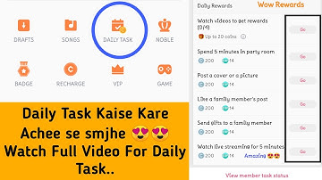 How to do daily Task in Starmaker/ Daily Task kaise kre starmaker me Full video here
