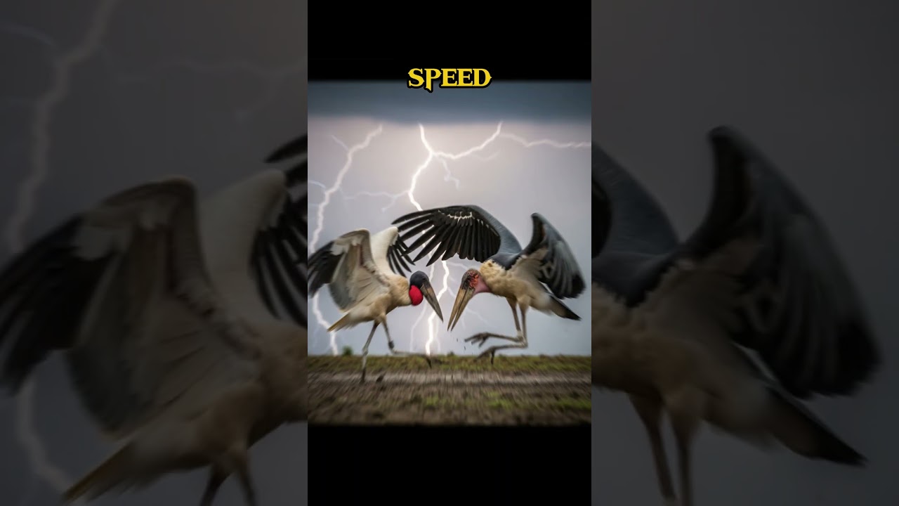 Jabiru Stork vs Marabou Stork! Who Will Win?