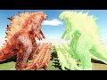 Thremo Godzilla vs Radiation Godzilla Itself - Godzilla Battle Simulator