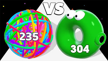 JELLY AIRBORNE /vs FLEXY RUNNER ∞ ASMR Gameplay Android iOS • Ball Run Math Gameplay Max Level