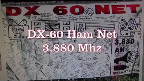 DX-60 Ham Radio AM net Check in