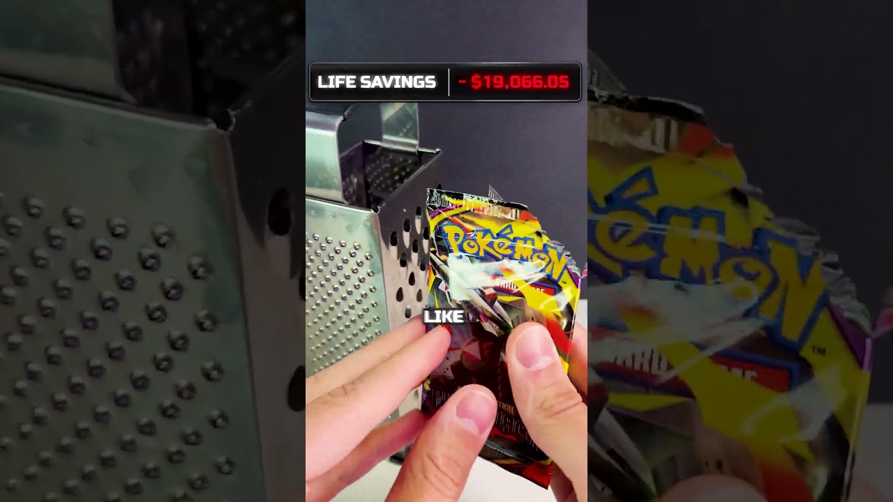 Are Pokémon Packs Cheese Grater Proof? #pokemoncards #pokemontcg #destroyingcards